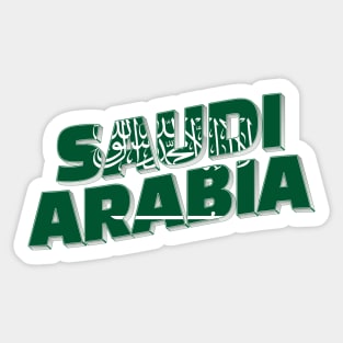 Saudi Arabia Vintage style retro souvenir Sticker